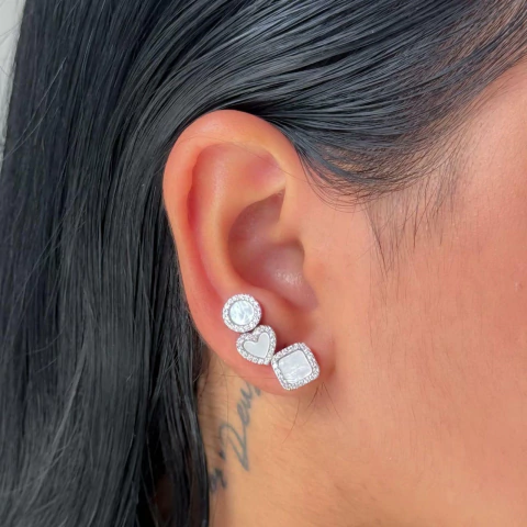 Trio Quadrado/Coração/Redondo - 34511