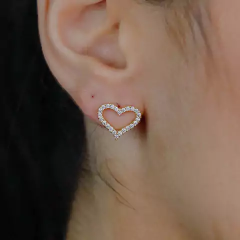 Brinco Coração Vazado - 18714