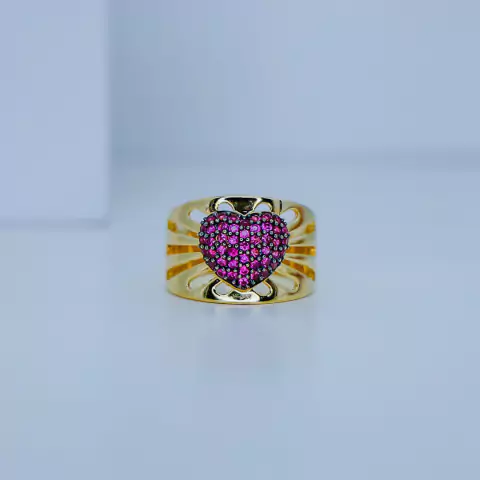 Anel Largo Coração - 19372