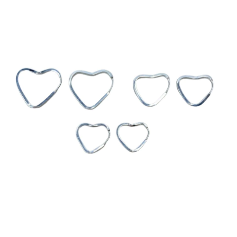 Argolas em Coração Lisa - comprar online