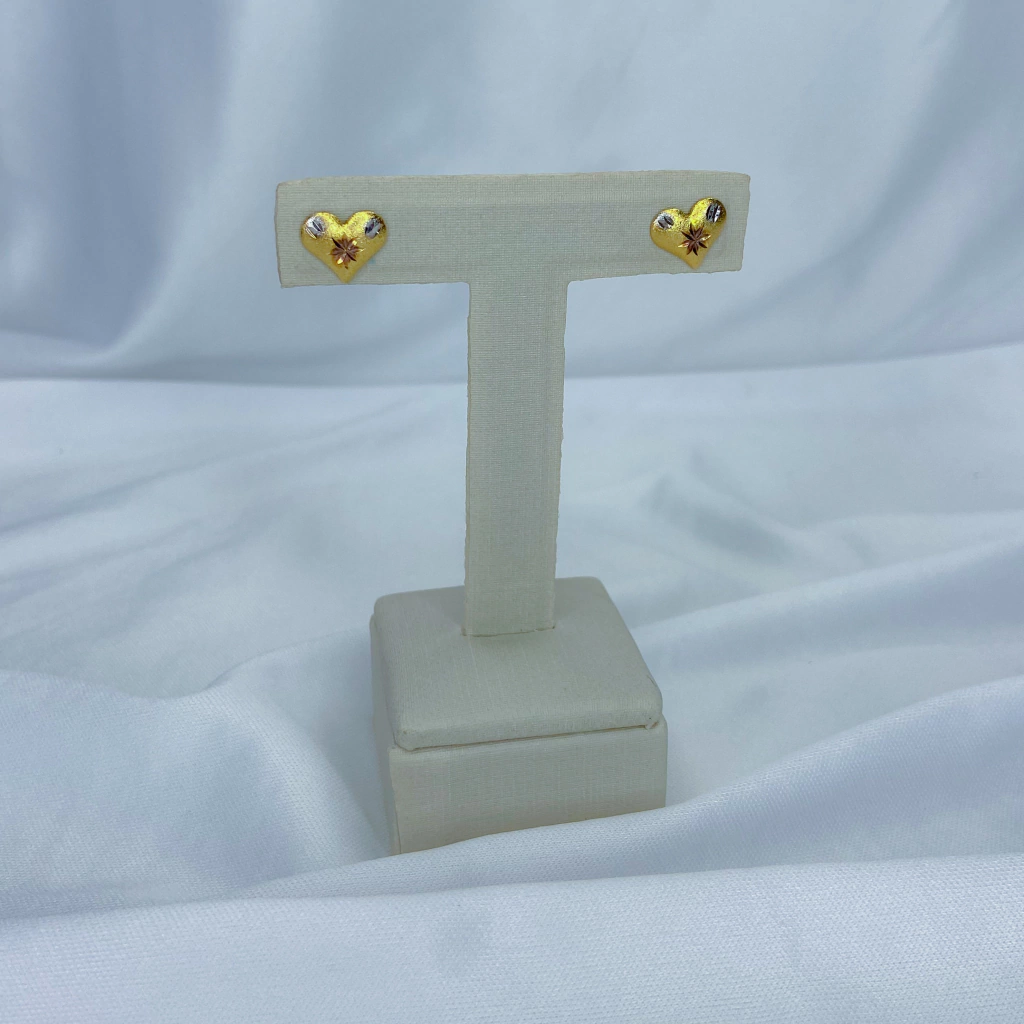 Brinco Coracao Tres Cores