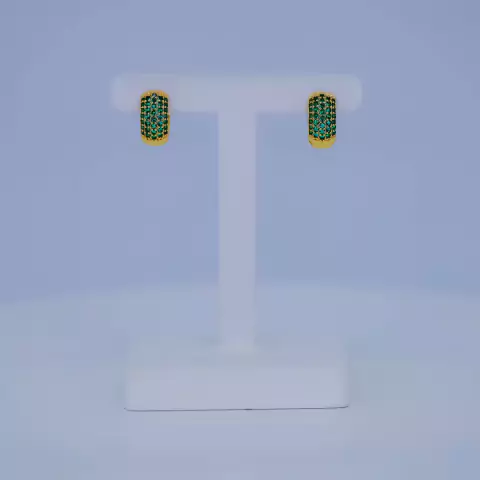 Argola Esmeralda - 22798 - loja online