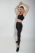 calza negra con  recortes para mujer . Idel para el gimnasio . costuras reforzadas y calce perfecto  