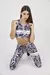 calza deportiva para mujer con diseño sublimado y estampa única. Tiene cintura alta y costuras reforzadas. Calce perfecto. Ideal para el gimnasio