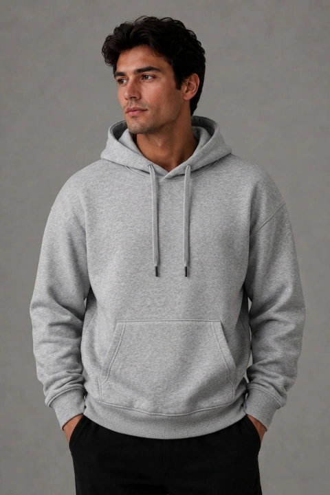 MOLETOM NORDTH LISO CINZA