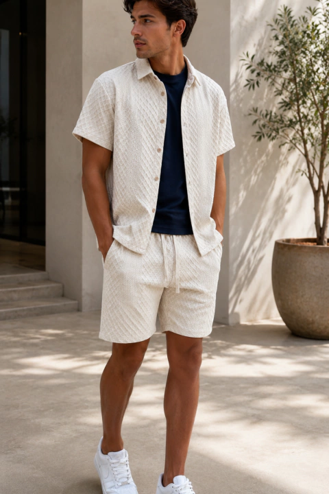 CONJUNTO TEXTURIZADO NORDTH BRANCO