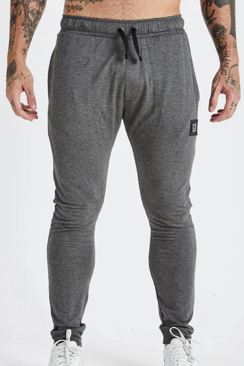 CALÇA BUH MOLEVISCO COM PLACA CINZA