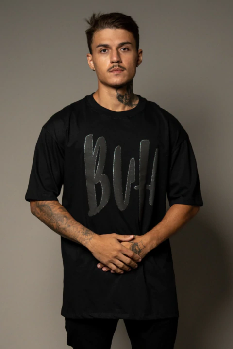 T-SHIRT BUH REGULAR HIGH PUFF PRETO