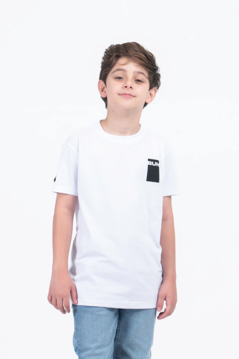 T-SHIRT BUH KIDS BASIC BOX BRANCA
