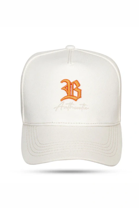 BONÉ SNAPBACK BLCK AUTHENTIC OFF WHITE LOGO ORANGE