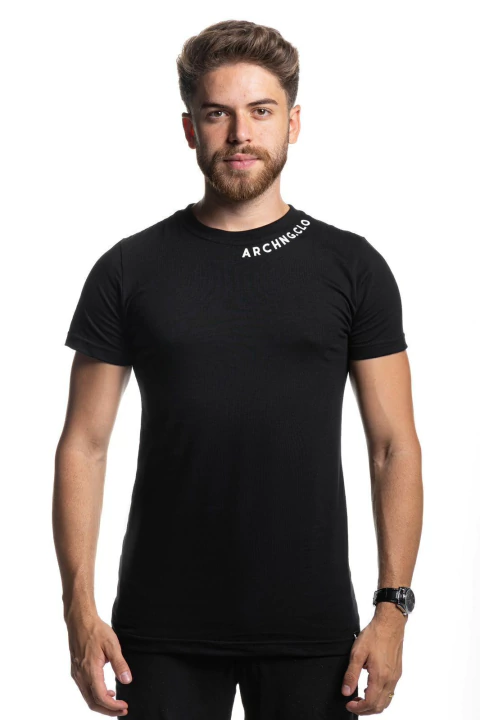 CAMISETA CLO ELASTANO ARCHANGE PRETO