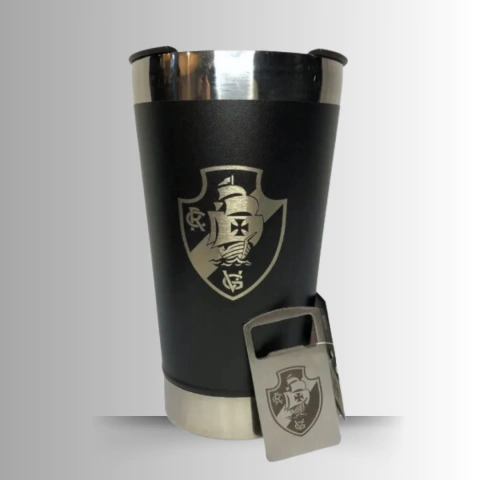Copo Térmico Vasco Escudo Com Abridor 500 ML