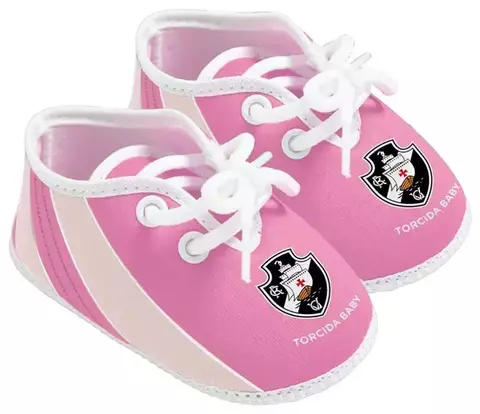Chuteira Bebê Vasco Rosa