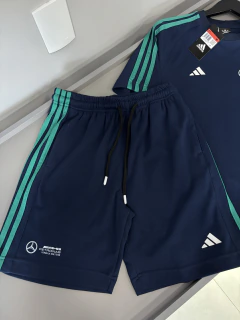 CONJUNTO ADIDAS/AMG PETRONAS - SUEDINE REG 100 MARINHO na internet