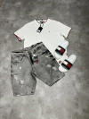 CAMISETA TOMMY HILFIGER + BERMUDA JEANS TOMMY