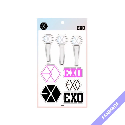 Planilla Stickers PVC Exo