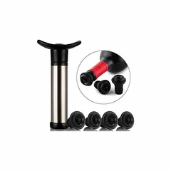 Imagen de DECANTADOR OXIGENADOR PARA VINO + SACACORCHO AUTOMATICO + TAPON VACU VIN