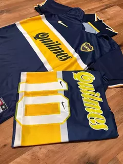 CAMISETA RETRO TITULAR BOCA JUNIORS + SUPLENTE DE REGALO 1998 - comprar online