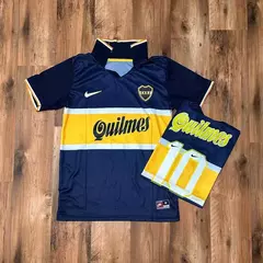 CAMISETA RETRO TITULAR BOCA JUNIORS + SUPLENTE DE REGALO 1998 en internet