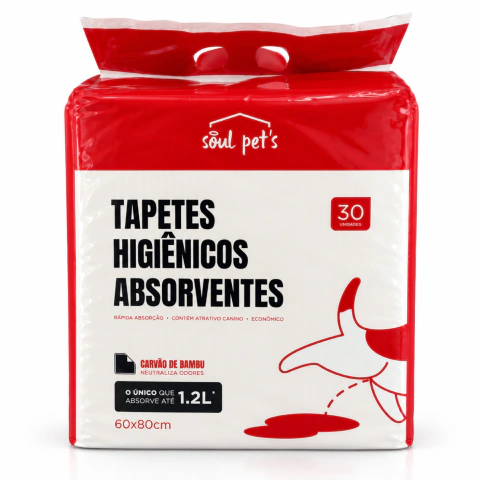 Tapete Higiênico 60×80cm Carvão - Ultra Absorvente