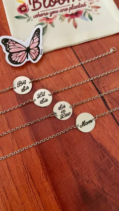 Pulsera medalla (Leer descripcion) - Bloom Joyas de Plata