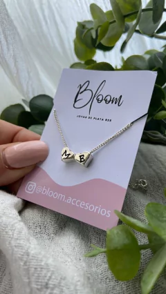 Collarcito corazones - Bloom Joyas de Plata