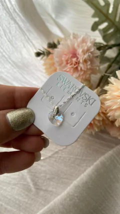 Cadena Corazon Cristal transparente Swarovski - comprar online