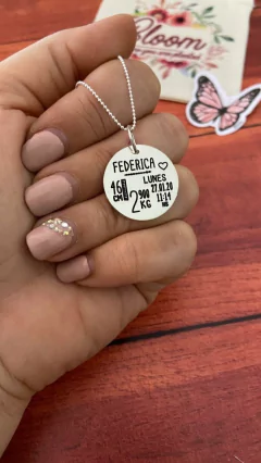 Dije Medalla Nacimiento (Leer descripcion) - Bloom Joyas de Plata