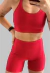 CONJUNTO SHORT C/ BOLSOS VERMELHO - Bellafitwear