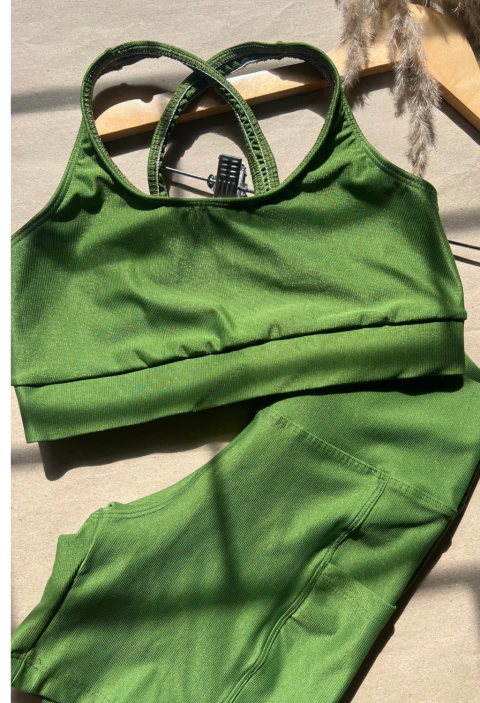 CONJUNTO C/ BOLSOS VERDE MUSGO - comprar online