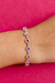 Pulseira Riviera Claudia Safira Pink