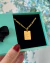 Box 3 – Corrente Fígaro + Pingente Personalizado - Dourado