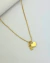 Colar Laços Coração – 1 Menino – Dourado - CatitaMe Semijoias