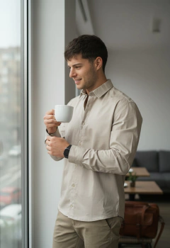 Imagen de ART-7810 CAMISA M.LARGA CON SPANDEX