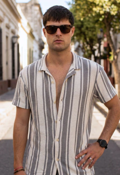 ART 7836 CAMISA TEJIDA RAYADA TRAMADA - comprar online
