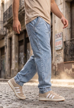 ART-1501 JEAN RECTO CLASIC CELESTE - comprar online