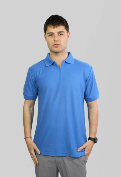 ART 5460 CHOMBA DE PIQUE CON CIERRE - tienda online