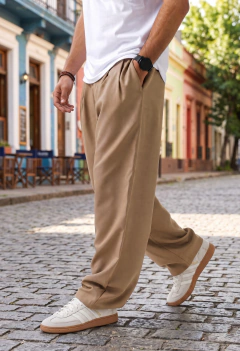 Imagen de ART-2801 PANTALON DE VESTIR PINZADO BAGGY