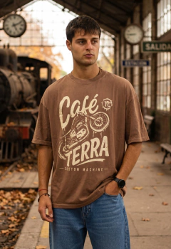 ART-8018 REMERA PRELAVADA CAFE TERRA