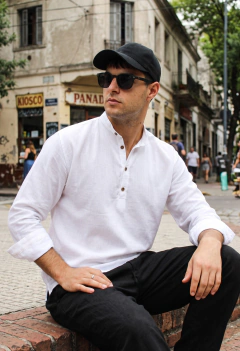 ART 7842 CAMISOLA CANNES LISA DE LINO - tienda online