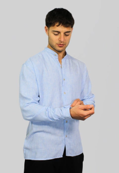 ART-7818 CAMISA DE LINO CUELLO MAO - comprar online