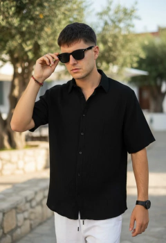 Imagen de ART- 7826 CAMISA HAWAI LISA CREP MANGAS CORTAS