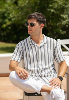 ART 7836 CAMISA TEJIDA RAYADA TRAMADA