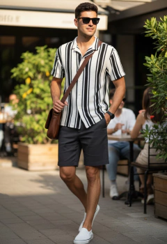 ART 7836 CAMISA TEJIDA RAYADA TRAMADA - comprar online