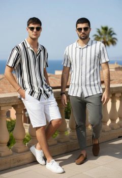 ART 7836 CAMISA TEJIDA RAYADA TRAMADA en internet