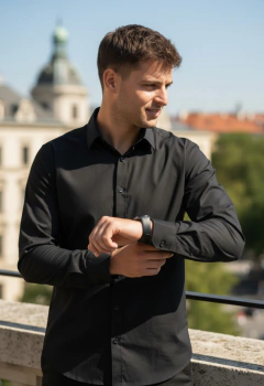 ART-7810 CAMISA M.LARGA CON SPANDEX - tienda online