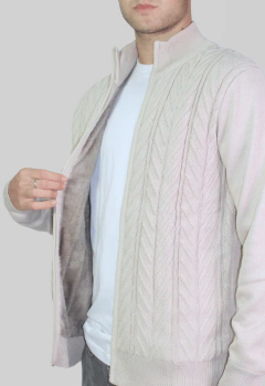 ART-4739 CAMPERA TRAMADA CON PIEL en internet