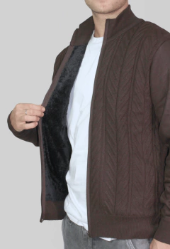 ART-4739 CAMPERA TRAMADA CON PIEL en internet