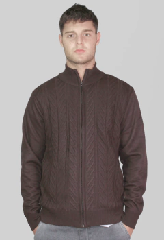 ART-4739 CAMPERA TRAMADA CON PIEL - terraoficial