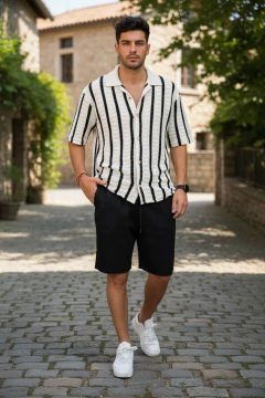 ART 5586 BERMUDA DE LINO CLASICA - tienda online